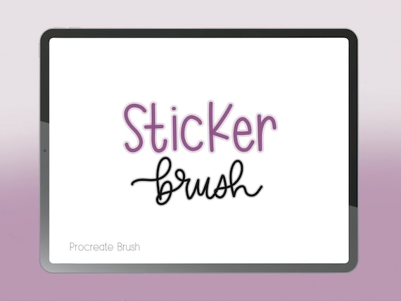 Monoline lettering brush